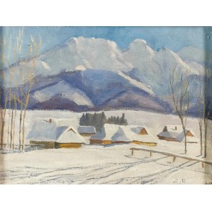 Zbigniew PRONASZKO (1885-1958) - ?, Cottages at the foot of the mountains