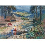Jerzy POTRZEBOWSKI (1921-1974), Kobiety nad rzeką