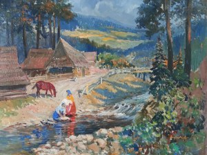 Jerzy POTRZEBOWSKI (1921-1974), Kobiety nad rzeką