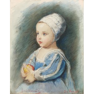 Lucio MARCUCCI, XIX / XX w., Dziecko z jabłkiem
