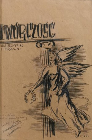 Kazimierz PODSADECKI (1904-1970), Projekt okładki miesięcznika „TWÓRCZOŚĆ”