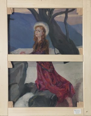 Joanna GETTEROWA [STEIFMANN], XIX / XX w., Portret kobiety w perłach, 1922