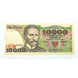 Polska, PRL 1944 - 1989, 10000 ZŁOTYCH 1.12.1988, seria Z.