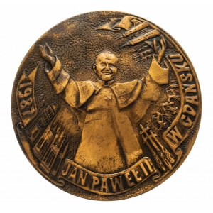 PRL, medal, Jan Paweł II w Gdańsku 1987.