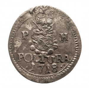 Węgry, Karol VI 1711-1740, 1 poltura 1718 PH