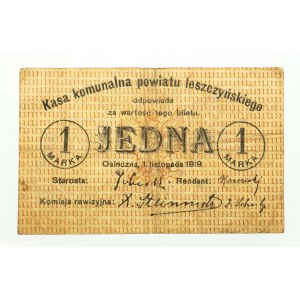 Polska, Leszno, Osieczna, 1 marka 1.11.1919.