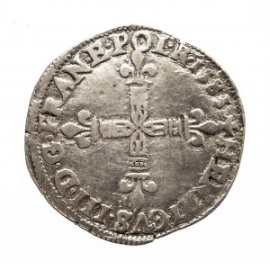 Polska, Henryk Walezy 1573-1575, 1/4 ecu 1583 L, Bayonne
