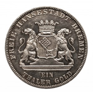 Niemcy, Brema, 1 talar 1865, Drugie Krajowe Zawody Strzeleckie, Brema