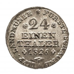 Niemcy, Schaumburg-Lippe, Jerzy I Wilhelm 1807-1860, 1/24 talara 1826, Arolsen