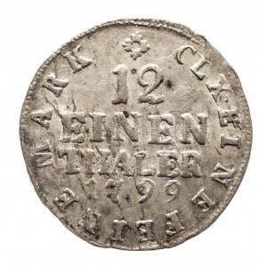 Niemcy, Saksonia, Fryderyk August III 1763-1806, 1/12 talara 1799 IEC, Drezno
