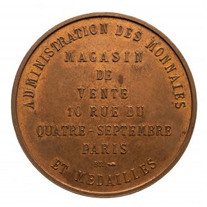 Francja, medal reklamowy Mennicy w Paryżu, 1767