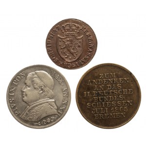 Zestaw numizmatów: Niemcy, Watykan, 3 sztuki