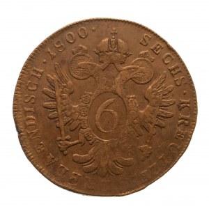 Austria, Franciszek II 1792-1835, 6 krajcarów 1800 A, Wiedeń