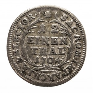 Polska, August II Mocny 1697-1733, 1/12 Talara 1704 E.P.H., Lipsk