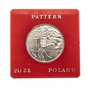 Polska, PRL 1944-1989, 20 złotych 1980, 1905 - Łódź, próba, miedzionikiel, Warszawa