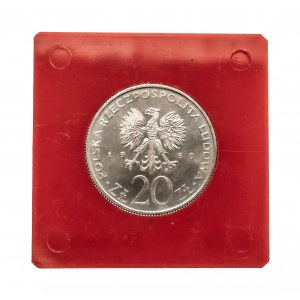 Polska, PRL 1944-1989, 20 złotych 1980, 1905 - Łódź, próba, miedzionikiel, Warszawa