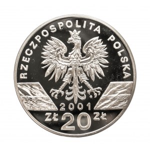 Polska, Rzeczpospolita od 1989 roku, 20 złotych 2001, Paź Królowej, srebro, Warszawa