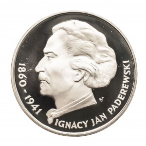 Polska, PRL 1944-1989, 100 złotych 1975, Ignacy Jan Paderewski, srebro, Warszawa