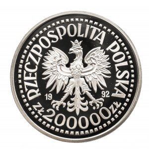 Polska, Rzeczpospolita od 1989 roku, 200000 złotych 1992, EXPO'92, srebro, Warszawa