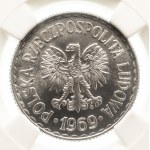 Polska, PRL 1944-1989, 1 złoty 1969, Warszawa