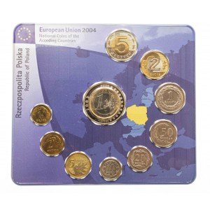 Polska, Rzeczpospolita od 1989 roku, zestaw monet obiegowych - Wstąpienie Polski do Unii Europejskiej