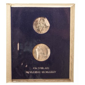 Watykan, Jan Paweł II, zestaw 2 monet, Rok Święty 1983 - 1984 (1).