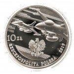 Polska, Rzeczpospolita od 1989, 10 złotych 2019, 100-lecie lotnictwa wojskowego.
