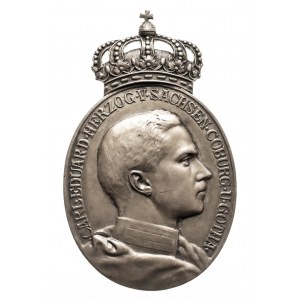 Niemcy, księstwo Sachsen-Coburg-Gotha, medal Księcia Carla Edwarda w oryginalnym etui.