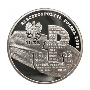 Polska, Rzeczpospolita od 1989, 10 złotych 2009, Polskie Państwo Podziemne 1939-1945