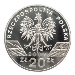 Polska, Rzeczpospolita od 1989 r., 20 złotych 2006, Świstak - Marmota marmota