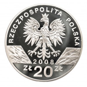 Polska, Rzeczpospolita Polska od 1989, 20 złotych 2008, SOKÓŁ.