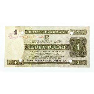PRL 1944 - 1989, Bon Pekao, 1 dolar, 1.10.1979, seria HD, Warszawa.
