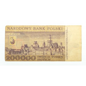 Polska, PRL 1944 - 1989, 200000 ZŁOTYCH 1.12.1989, seria A.