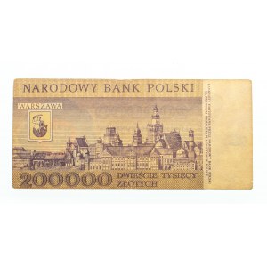 Polska, PRL 1944 - 1989, 200000 ZŁOTYCH 1.12.1989, seria D.