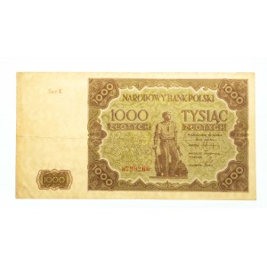 Polska, PRL 1944 - 1989, 1000 ZŁOTYCH 15.07.1947, seria K.