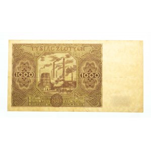 Polska, PRL 1944 - 1989, 1000 ZŁOTYCH 15.07.1947, seria K.