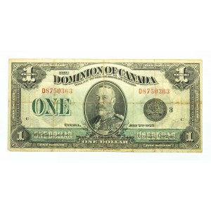 Kanada, 1 dolar 2.07.1923, seria D
