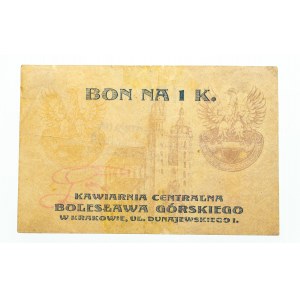 Galicja, Kraków - Kawiarnia Centralna Bolesława Górskiego, 1 korona 1919