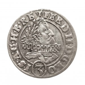 Śląsk, Ferdynand II 1619-1637, 3 krajcary 1627 HR, Wrocław.
