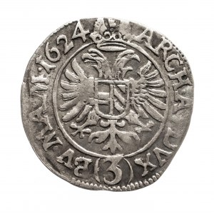 Austria, Ferdynand II (1619–1637), 3 krajcary 1624, Kutná Hora