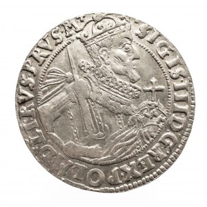 Polska, Zygmunt III Waza 1587-1632, Ort 1624, Bydgoszcz – PRVS M + – podwójne spirale