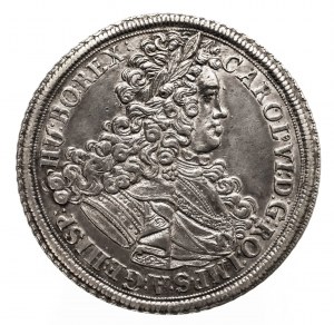 Śląsk, Śląsk pod panowaniem Habsburgów, Karol VI 1711-1740, talar 1713 B, Wrocław