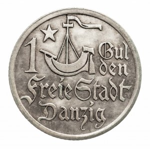 Wolne Miasto Gdańsk, 1 gulden 1923, srebro