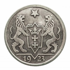 Wolne Miasto Gdańsk, 1 gulden 1923, srebro