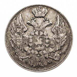 Zabór rosyjski, Mikołaj I 1825-1855, 1 złoty / 15 kopiejek 1839 MW, Warszawa
