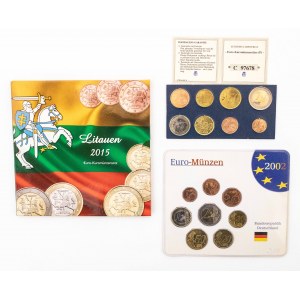 Zestawy monet EURO w blisterach: Cypr, Litwa, Niemcy