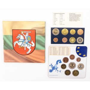 Zestawy monet EURO w blisterach: Cypr, Litwa, Niemcy
