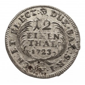 Polska, August II Mocny 1697-1733, 1/12 Talara 1723 IGS, Drezno