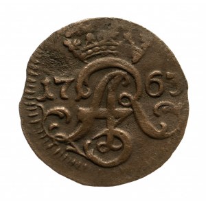 Polska, August III Sas 1733–1763, szeląg 1763 I.C.S, Elbląg