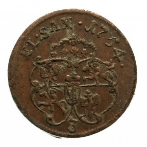 Polska, August III Sas 1733-1763 grosz 1754, Grünthal